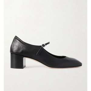 Aeyde Aline leather Mary Jane pumps in black size 38.5